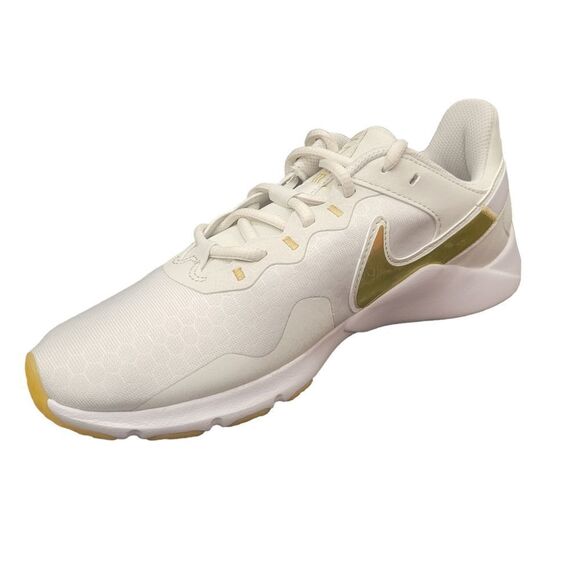 Nike Womens Legend Essential 2 CQ9545-010 White Gold Running Shoes Sneakers - Picture 7 of 7